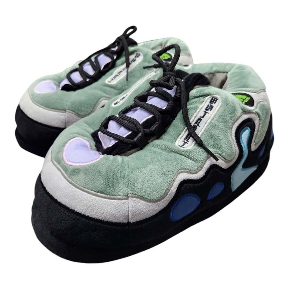 Happy99 Happy Trail Plush Slippers Green